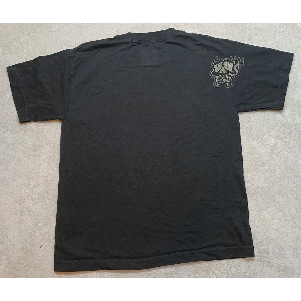 Vintage Vans Mens L (Fits M) Black Graphic T-shirt Y2K Grunge Skater Hip Hop - Picture 3 of 12